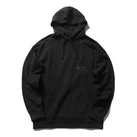 

Толстовка heavy classics hoodie 'black' Puma, черный