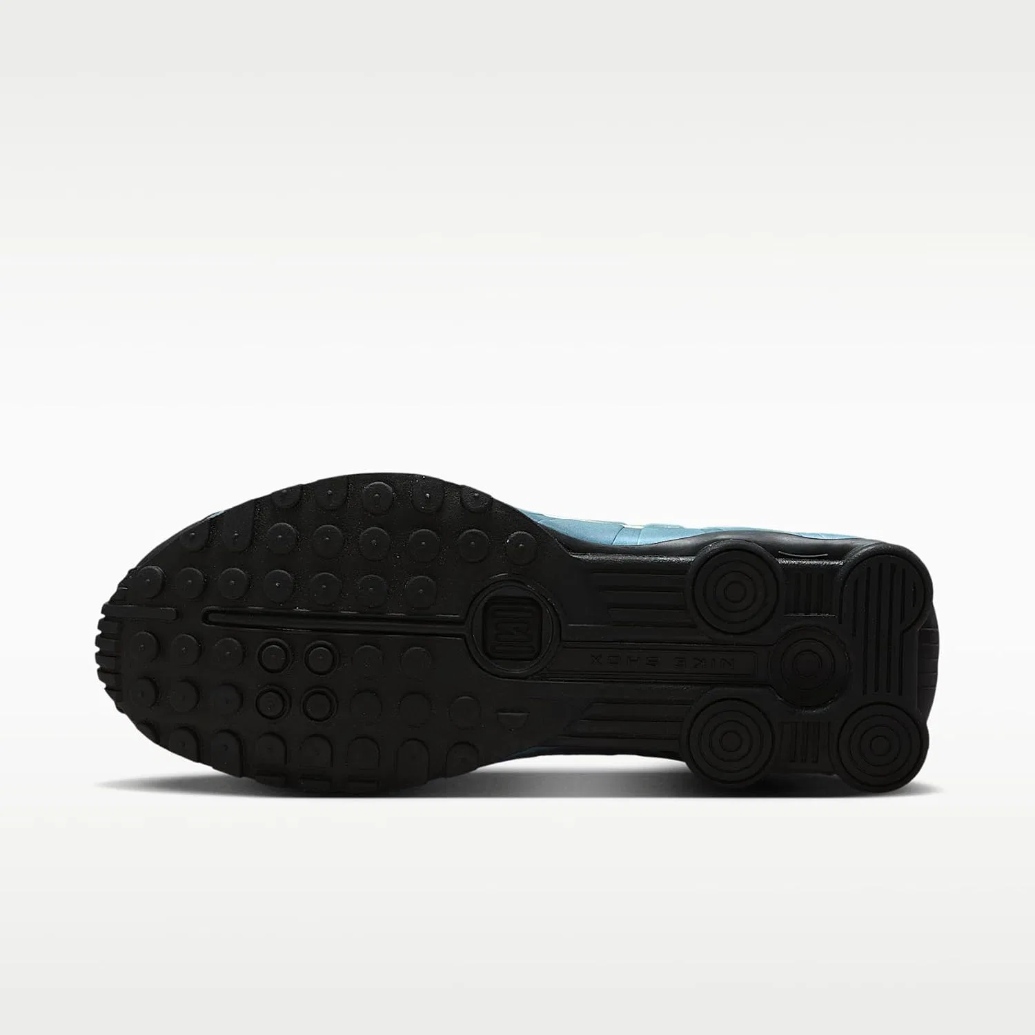 Мужские кроссовки Nike Shox R4, Sapphire Lt Liquid Lime Pencil Point — фото 2