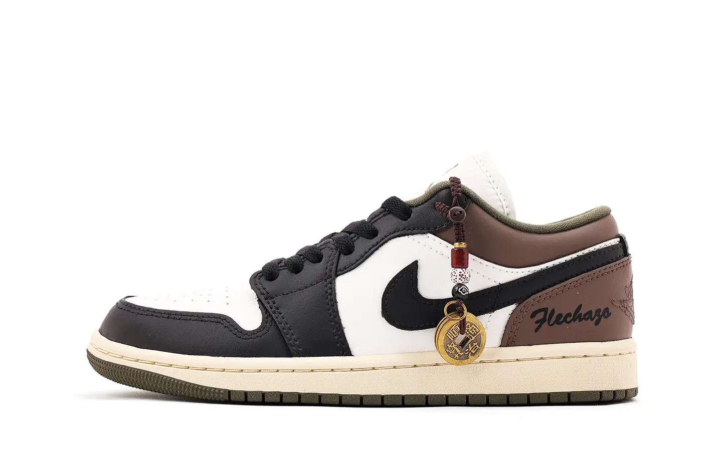 

Jordan Air 1 Cushioning, износостойкие низкие винтажные баскетбольные кроссовки Unisex черные коричневые