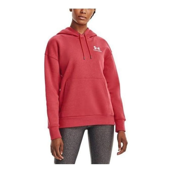 

Толстовка essential fleece hoodie 'red' Under Armour, красный
