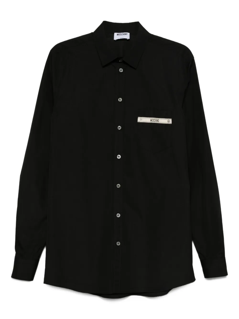 

Рубашка с логотипом Moschino, черный