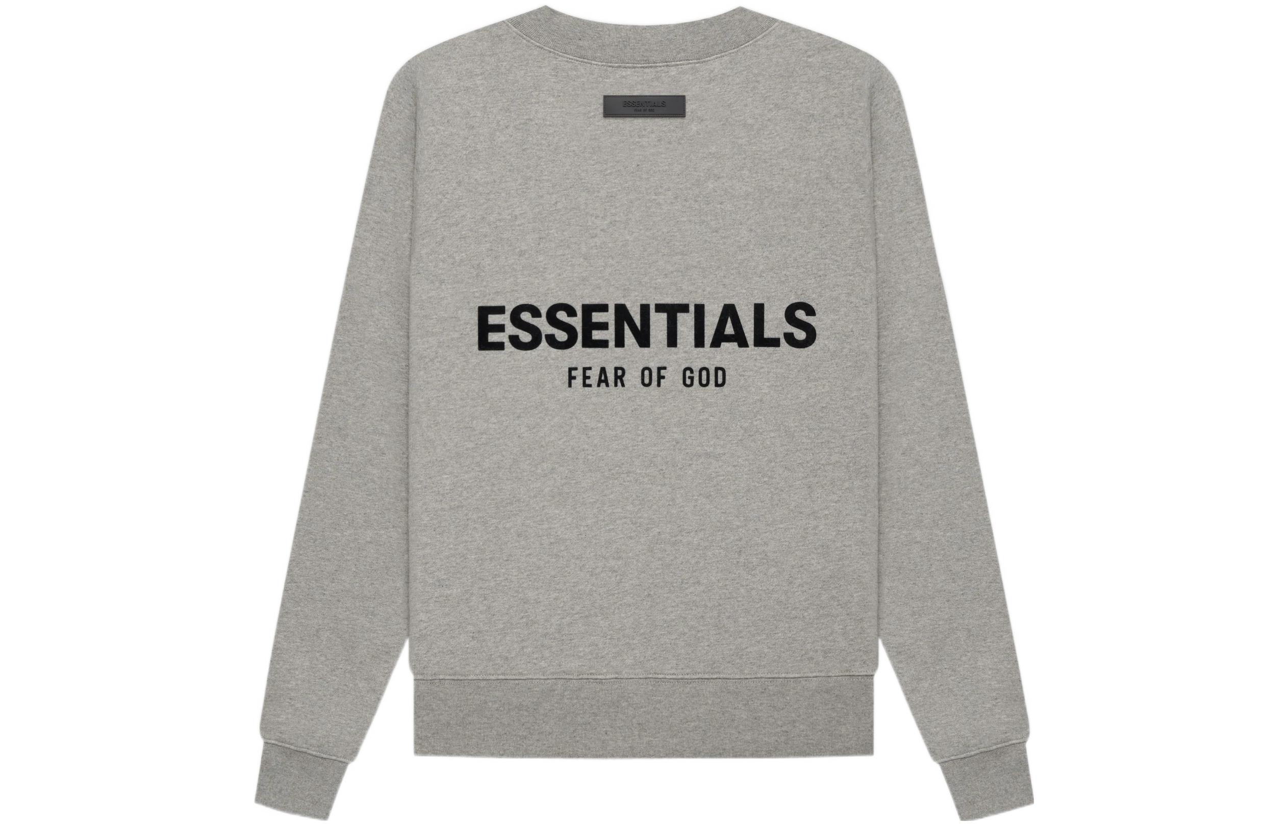 Футболка с круглым вырезом SS22 Fear Of God Essentials, тёмно-овсяная — фото 3
