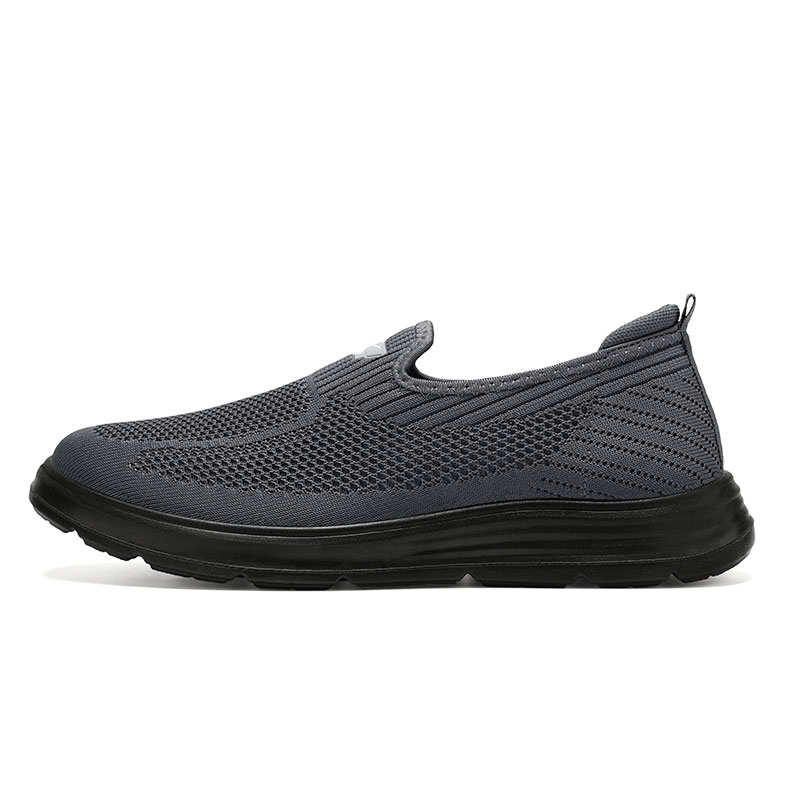 

Мужские повседневные низкие кроссовки Flyknit с износостойким покрытием DOUBLE STAR 88, Gray