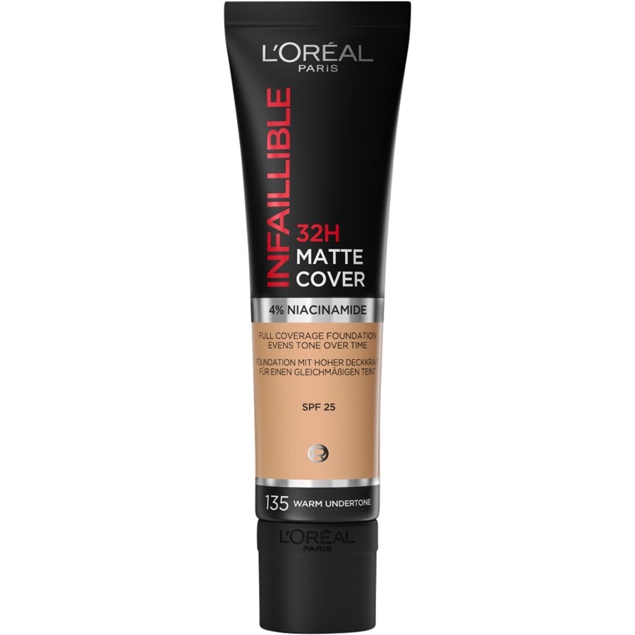 

Тональная основа L’Oréal Paris Infaillible 32H Matte Cover, 135 Warm Undertone / 30 ml