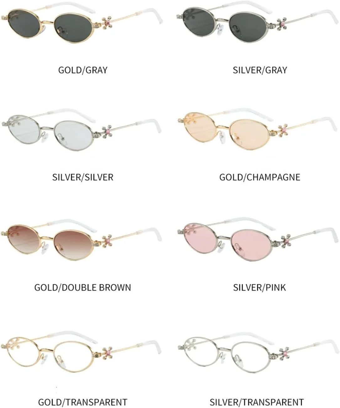 

Солнцезащитные очки Willochra в маленькой оправе овальной формы для женщин, с кристаллами, модные бриллиантовые очки 2025 года, ретро-очки с блестками, C5