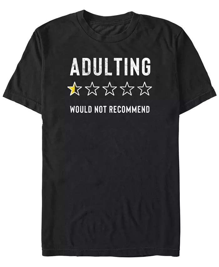 

Мужская футболка с коротким рукавом Adulting Ratings Fifth Sun, черный