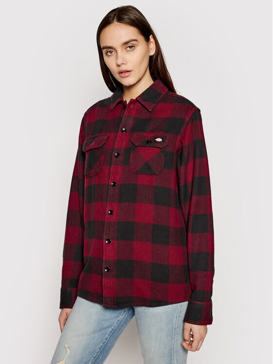 

Рубашка стандартного кроя Dickies, бургундия