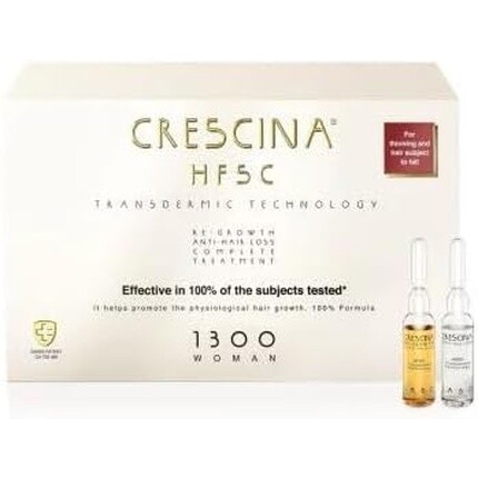 

Crescina HFSC Трансдермическая технология Ампульный комплекс для восстановления роста волос и против выпадения волос для мужчин 1300