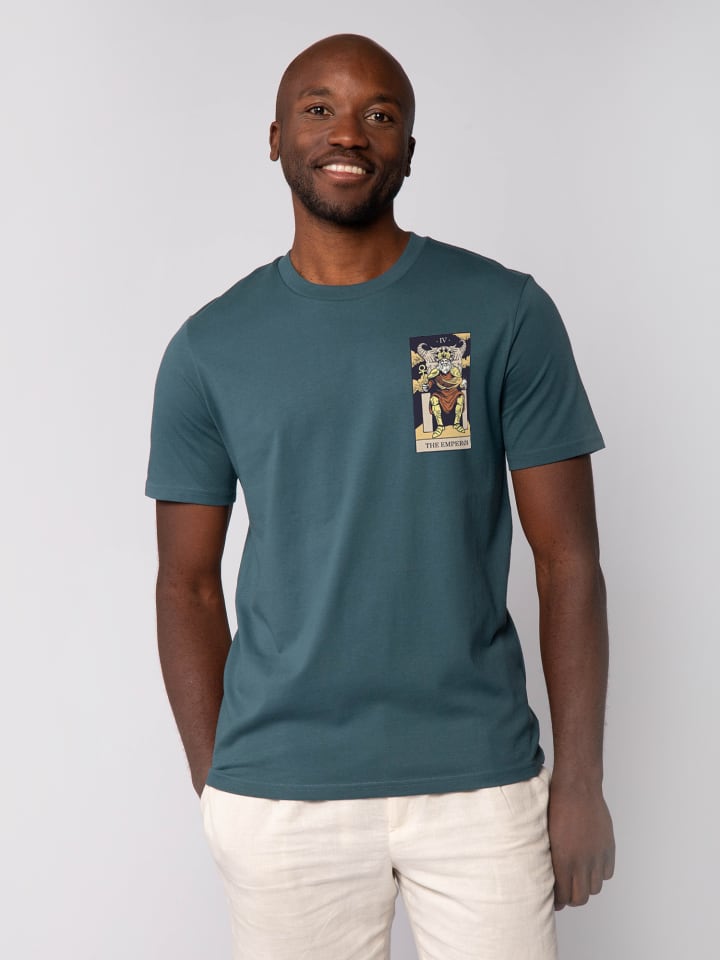 

Футболка wat Apparel T-Shirt Tarot The Emperor, цвет Petrol