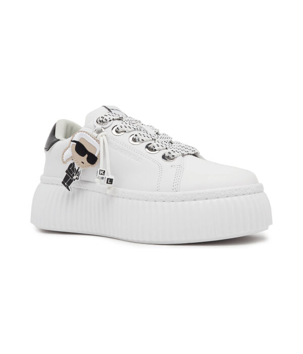 Кожаные кеды creeper lo karl nft Karl Lagerfeld, белый