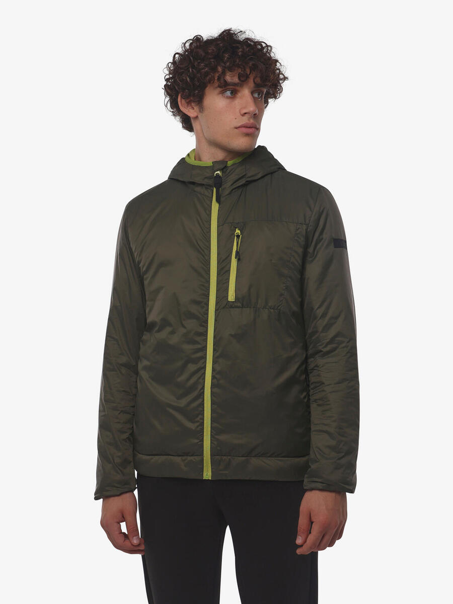 

JAKED Темно-зеленая синтетическая фитнес-куртка для мужчин