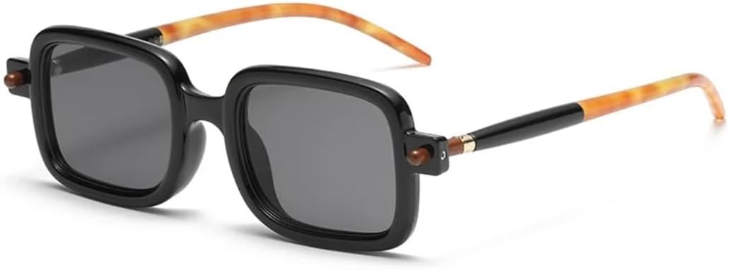 

Солнцезащитные очки для мужчин и женщин - защита UV400 - компактная легкая оправа, цветные линзы, для занятий спортом на открытом воздухе и вождения DSVIGF, Black Black