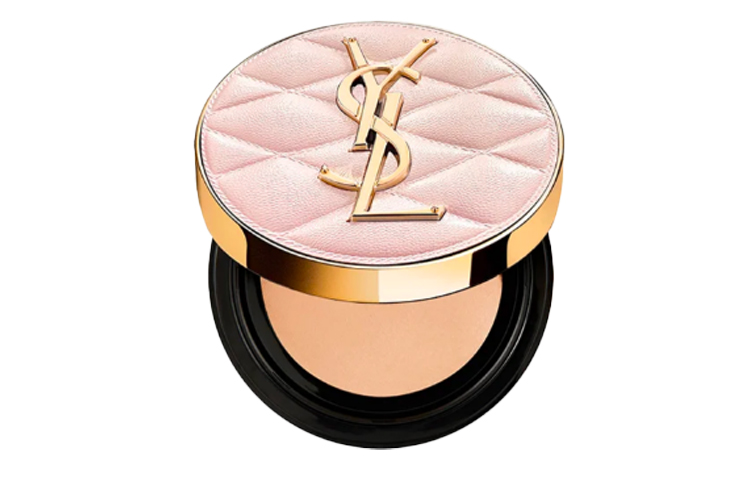 Тональный кушон Yves Saint Laurent Touche Éclat Glow-Pact Cushion #B20, желтый/белый — фото 4
