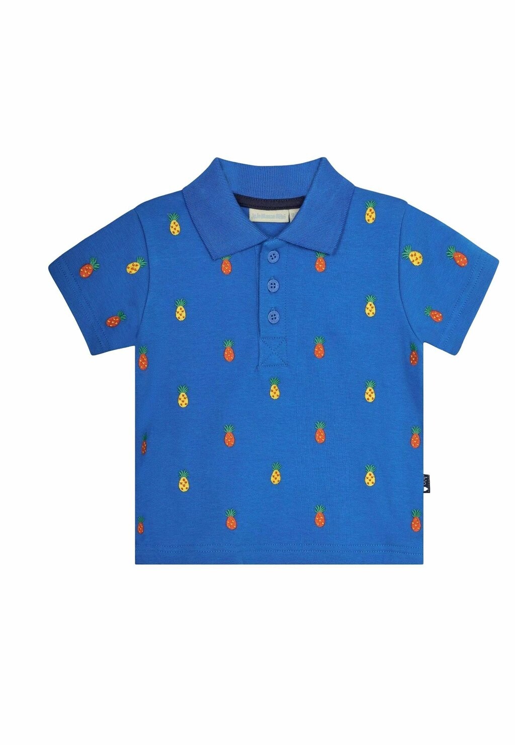 

Рубашка-поло Pineapple Embroidered Regular Fit JoJo Maman Bébé, синий