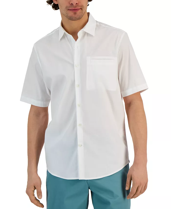 

Мужская классическая рубашка Modern Classic-Fit Stretch Solid Button-Down Alfani, белый