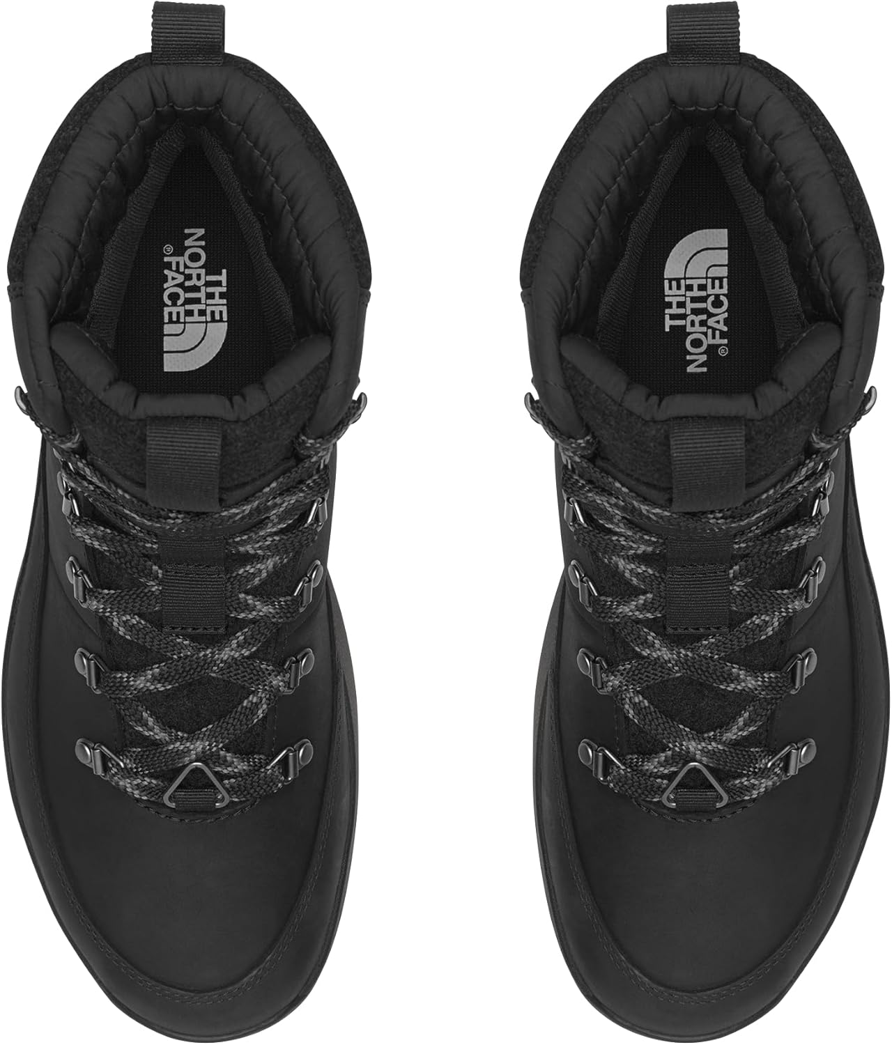 Мужские водонепроницаемые треккинговые ботинки THE NORTH FACE Bergen из кожи, Утепленные зимние ботинки с подошвой 4,5 мм, черный — фото 3