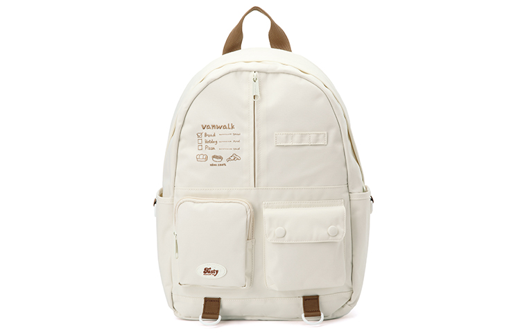

VANWALK Полиэстеровый рюкзак Тубас унисекс разноцветный, Cream White
