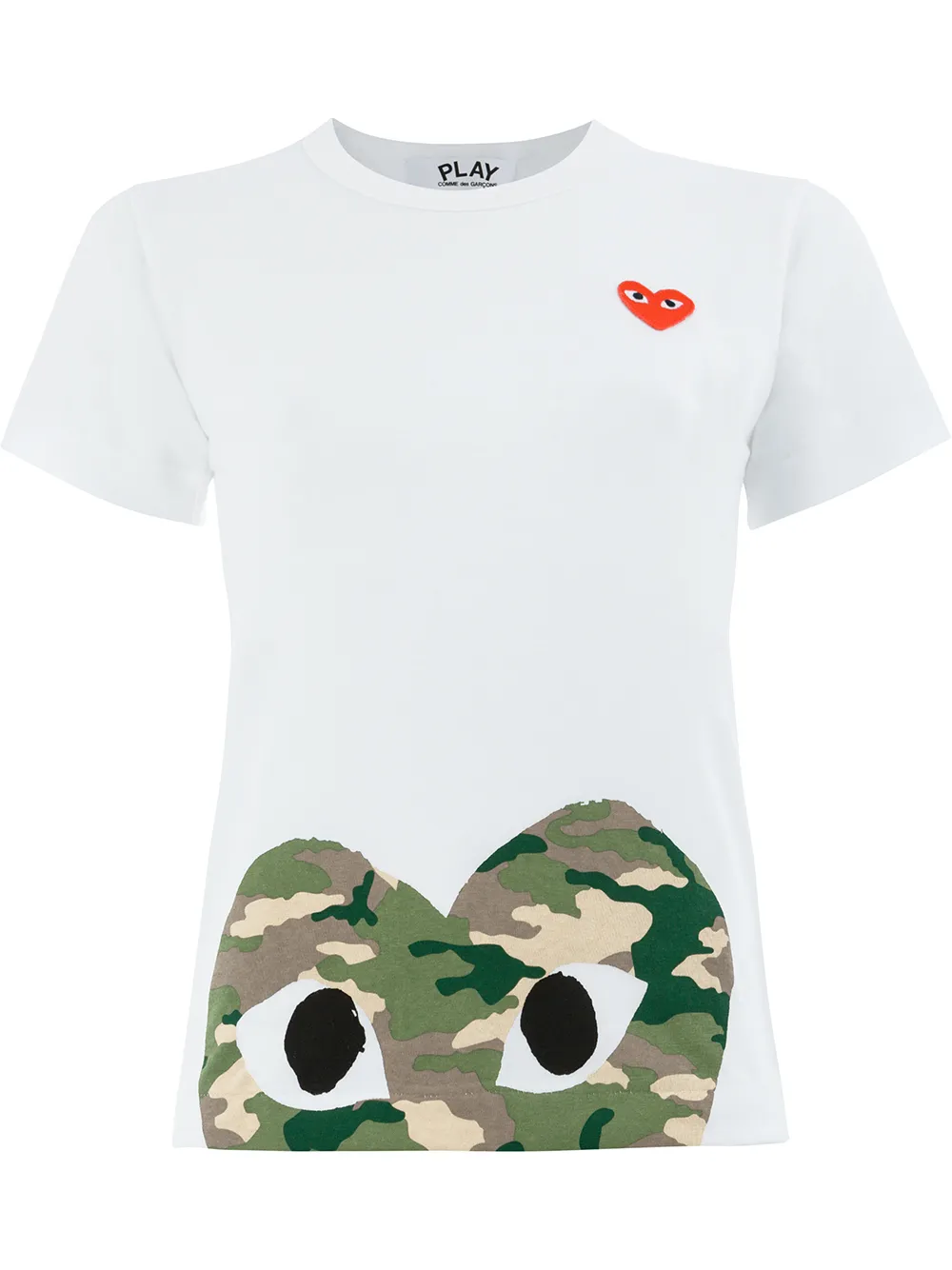 

Футболка с сердцем Comme Des Garçons Play, белый