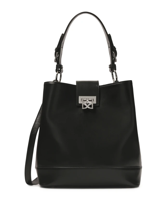 

Черная сумочка с декоративной пряжкой Kazar, черный