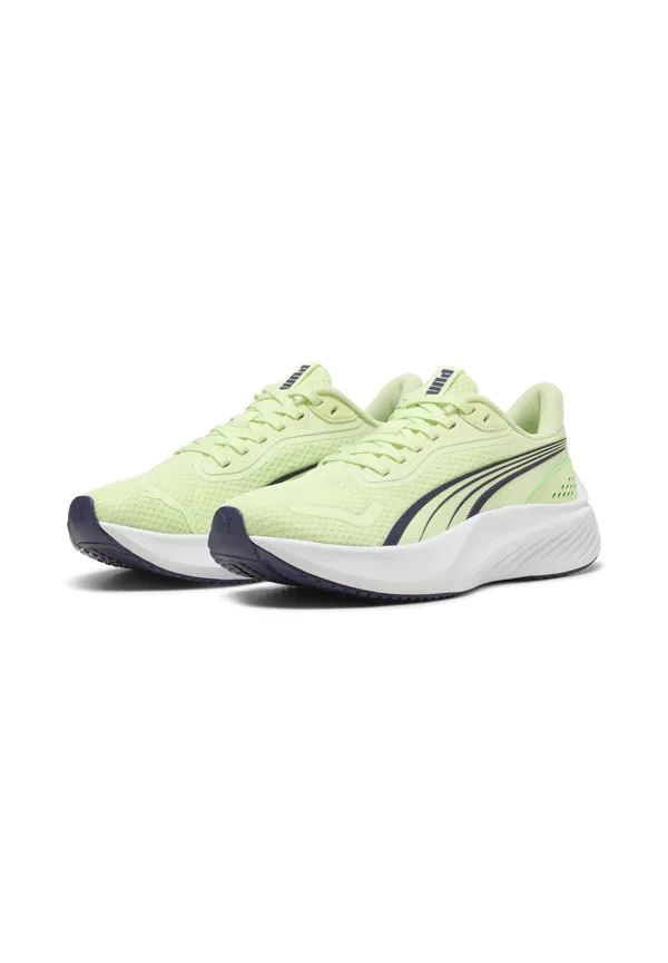 Детские кроссовки puma pounce lite jr для дома, модель 401512, цвет apple spritz, темно-сливовый белый, Puma, Apple Spritz-Deep Plum-White — фото 2