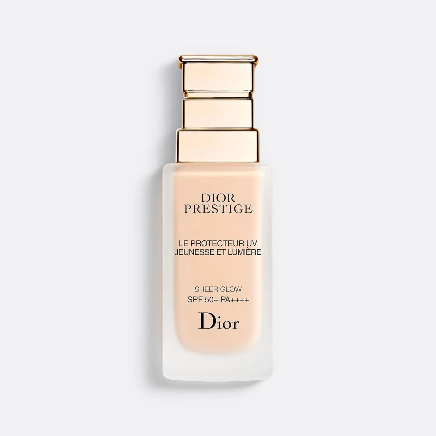 Солнцезащитный праймер Dior Prestige White UV Protector Lumiere Sheer Glow SPF 50+ PA+++, 30 мл, охра — фото 2