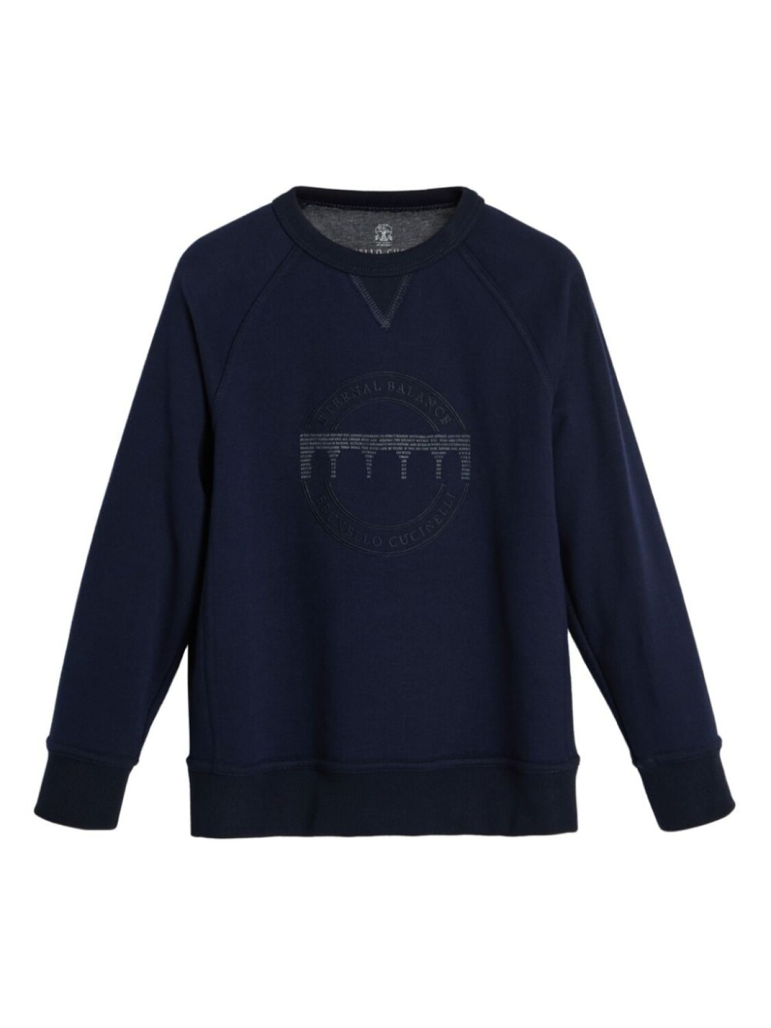 

Brunello Cucinelli Kids толстовка из джерси с принтом, синий