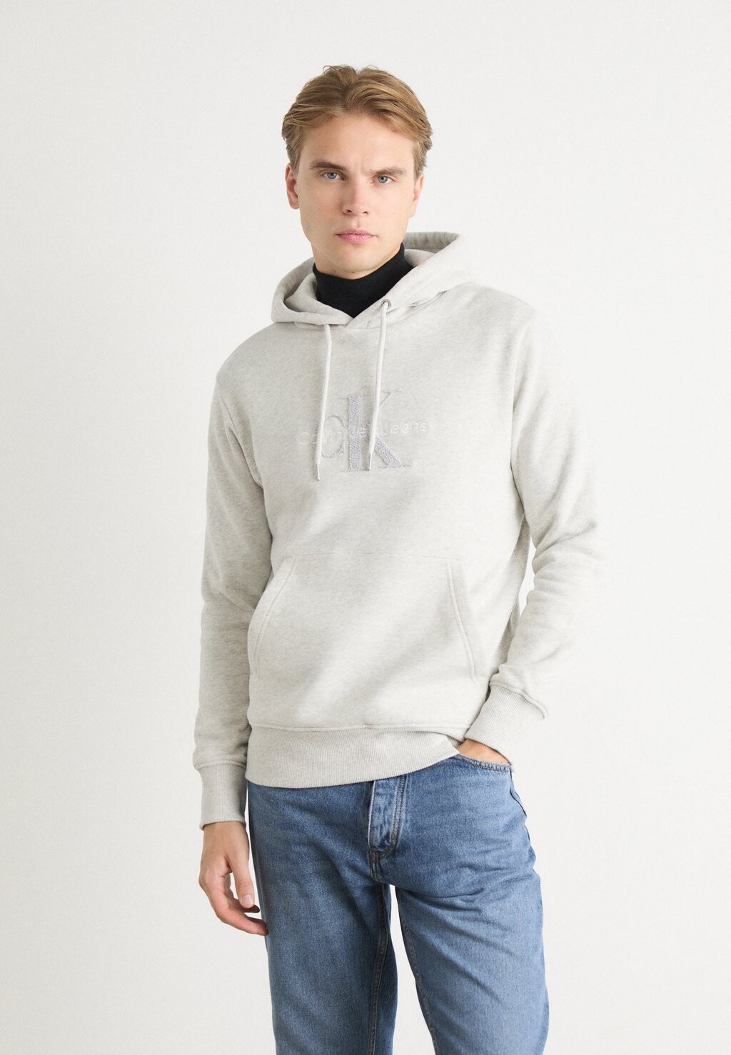 

Толстовка с капюшоном MONOLOGO HOODIE Calvin Klein Jeans, серый