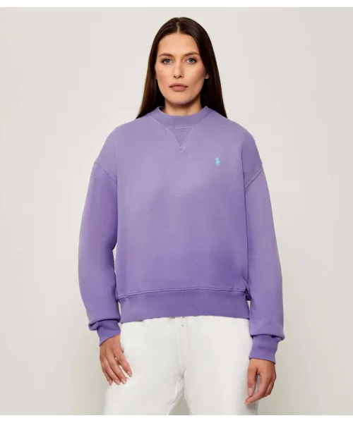 

Толстовка Oversize fit Polo Ralph Lauren, фиолетовый