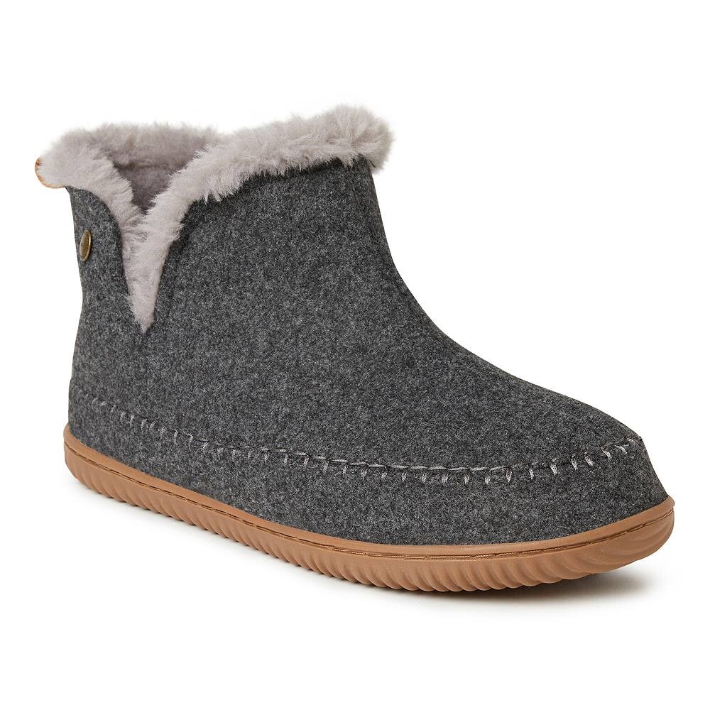 

Мужские тапочки Dearfoams Brixen, цвет Dark Heather Gray