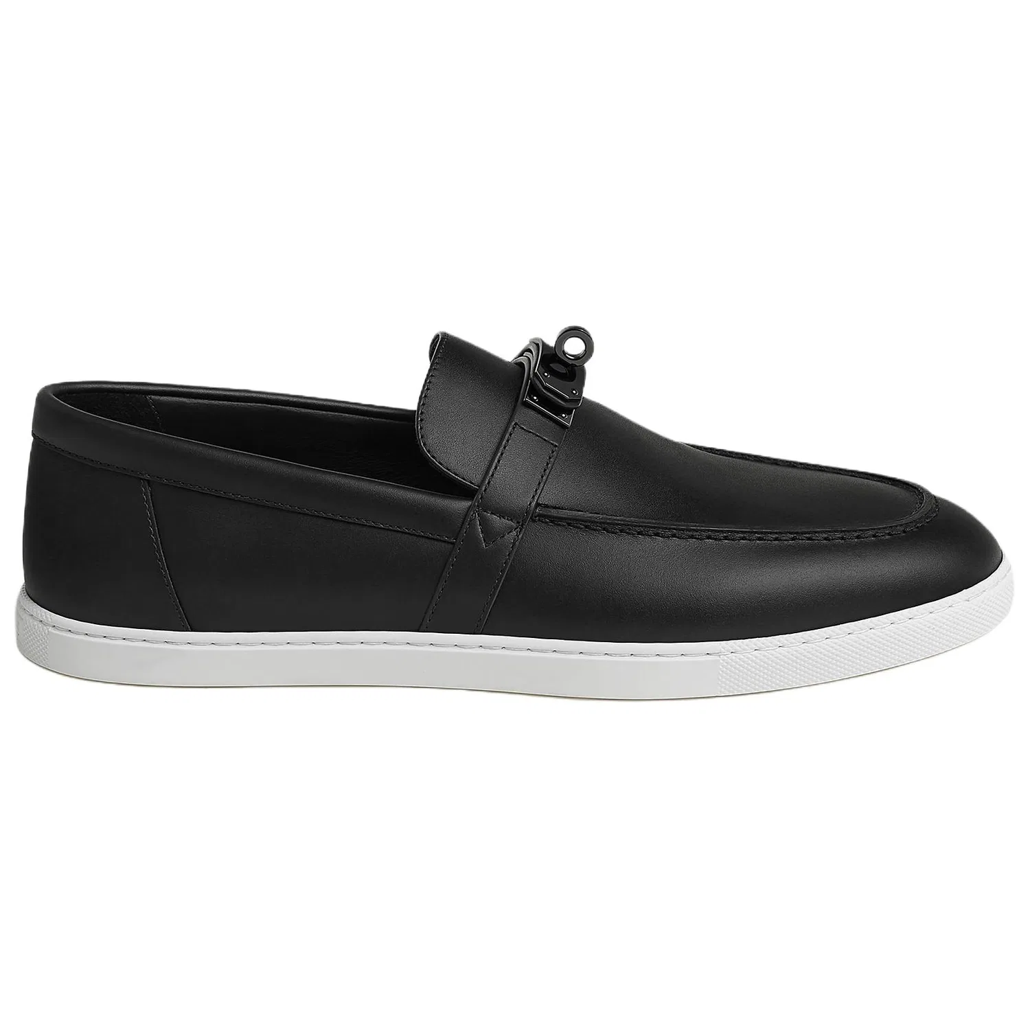 Casual кожаные туфли Hermes Original Shoe Box Included черные — фото 3