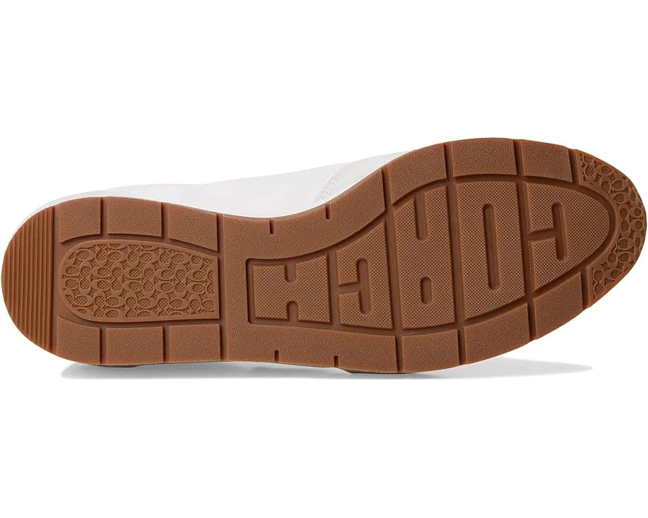 Кроссовки COACH Flat Sneakers, Optic White/Grey — фото 3