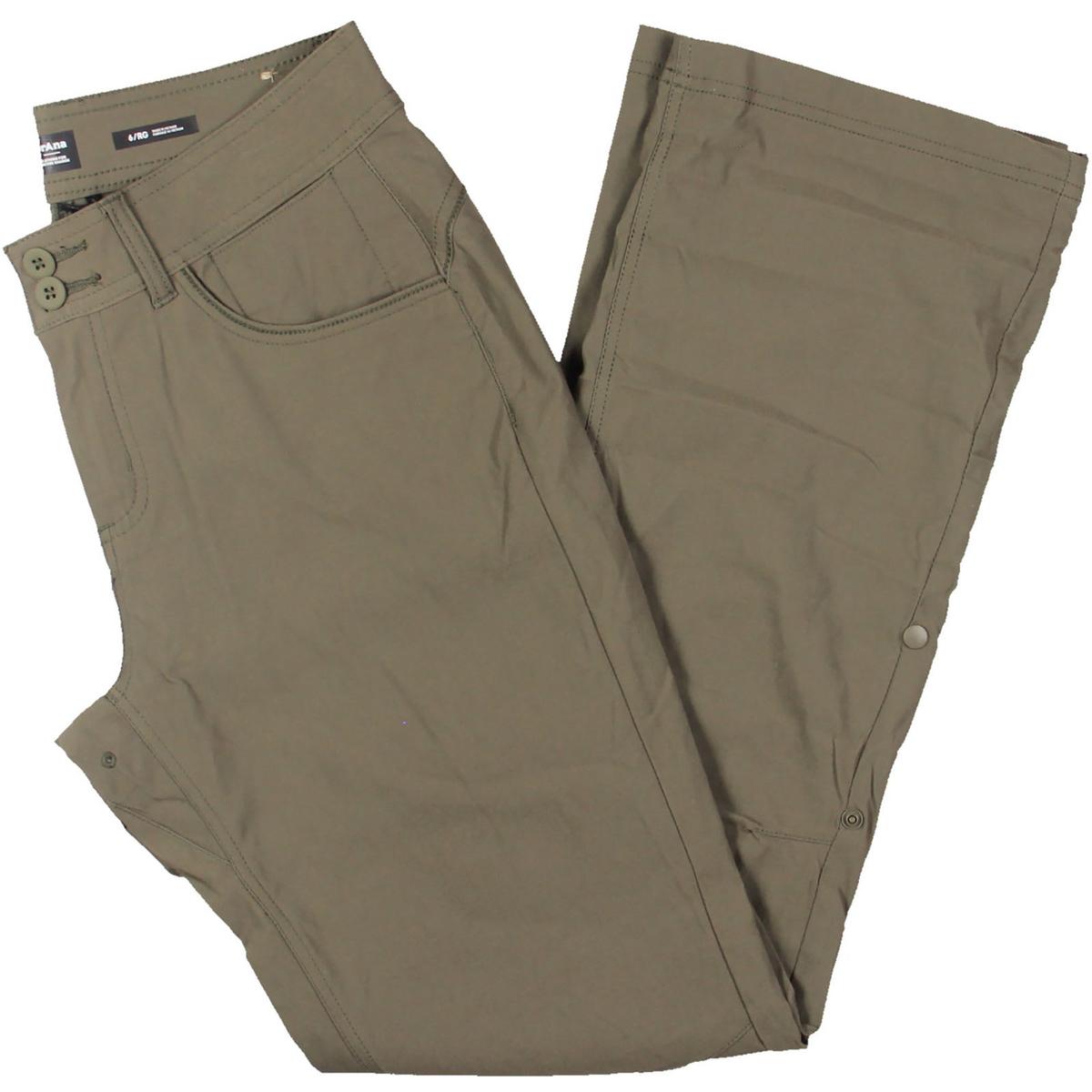 

Женские легкие нейлоновые прямые брюки prAna, цвет slate green