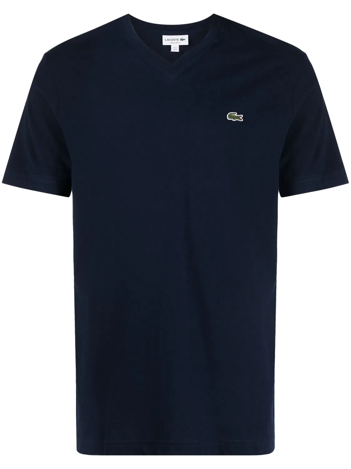 Футболка с V-образным вырезом и нашивкой-логотипом Lacoste