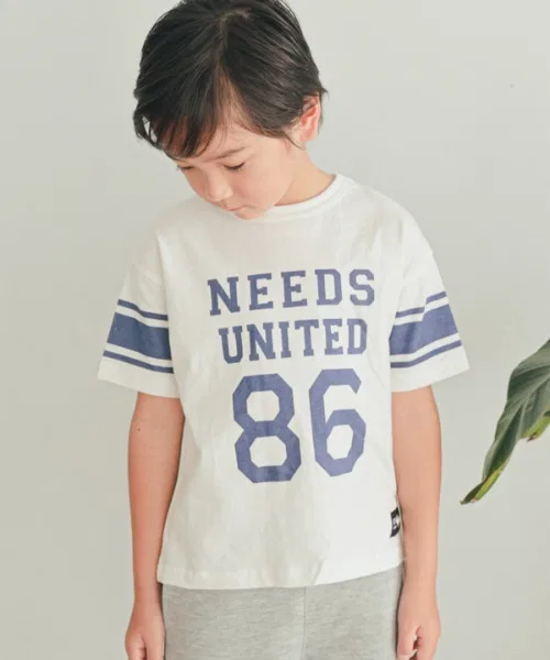 Детская футболка ZERO standerd NEEDS UNITED 86 белая