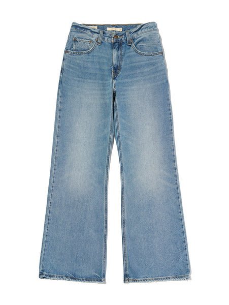 РОУЗ (Роуз) одета в свободные джинсы-ботинки среднего оттенка индиго Levi's, Medium Indigo - Worn In — фото 4