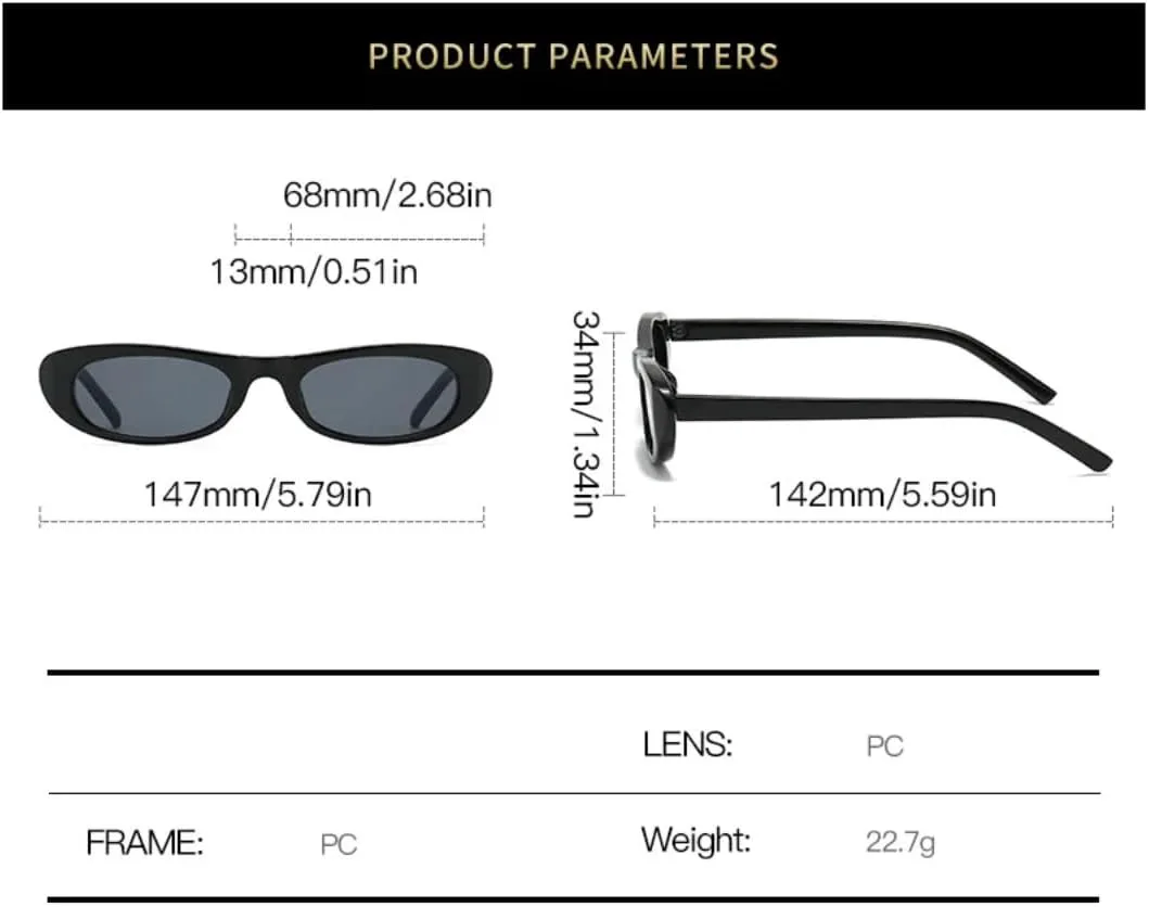 

Солнцезащитные очки с защитой UV400 | «Кошачий глаз», черные, маленькие | для женщин и мужчин, для занятий спортом на открытом воздухе и вождения DSVIGF, Gray Black