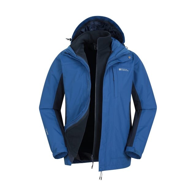 

Мужская непромокаемая куртка гроза 3 в 1 Mountain Warehouse, синий