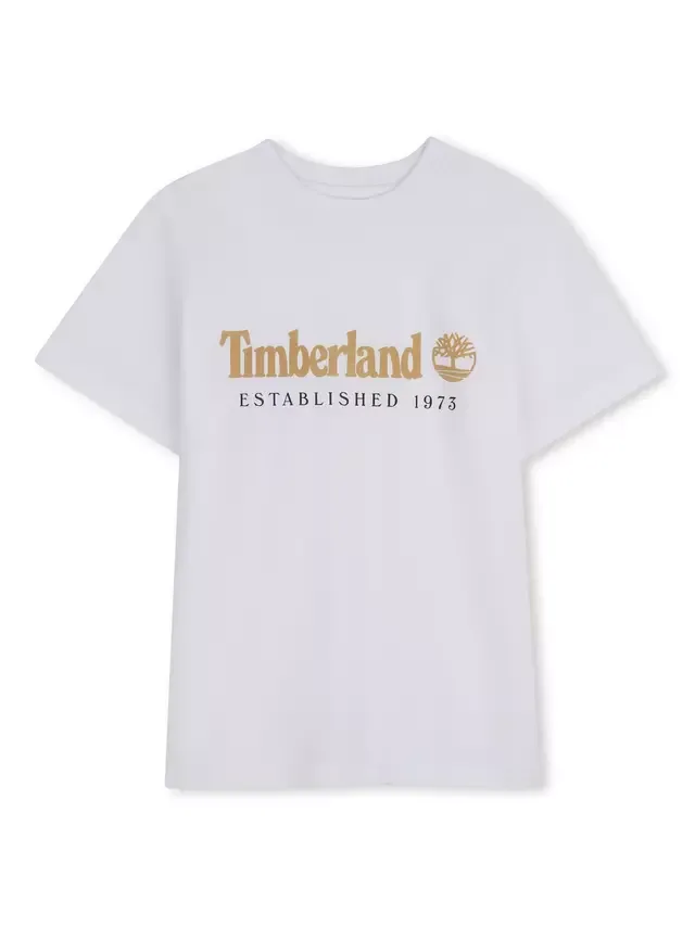 Детская футболка с логотипом Timberland, White