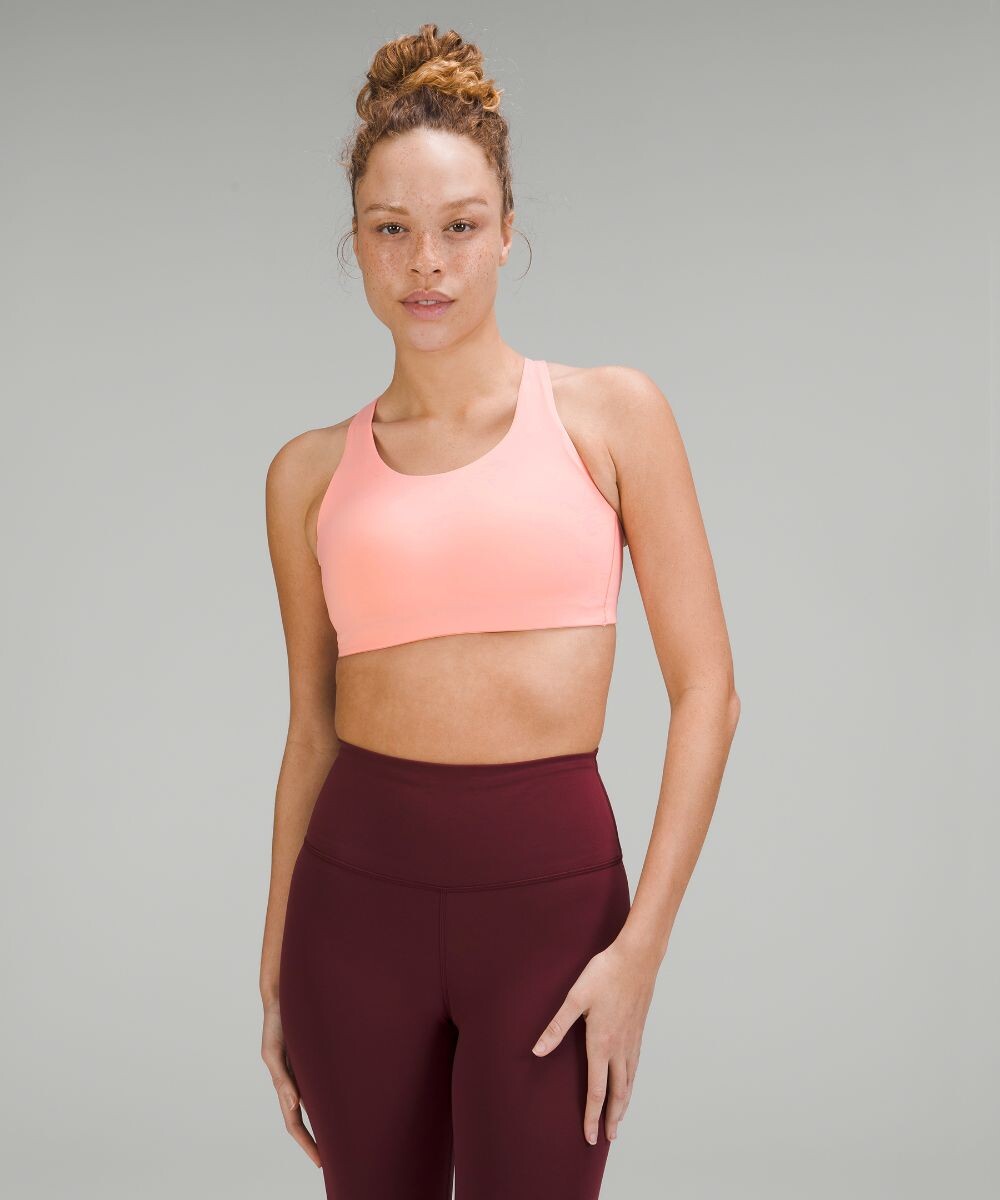 

Спортивный бюсгальтер Lululemon, розовый