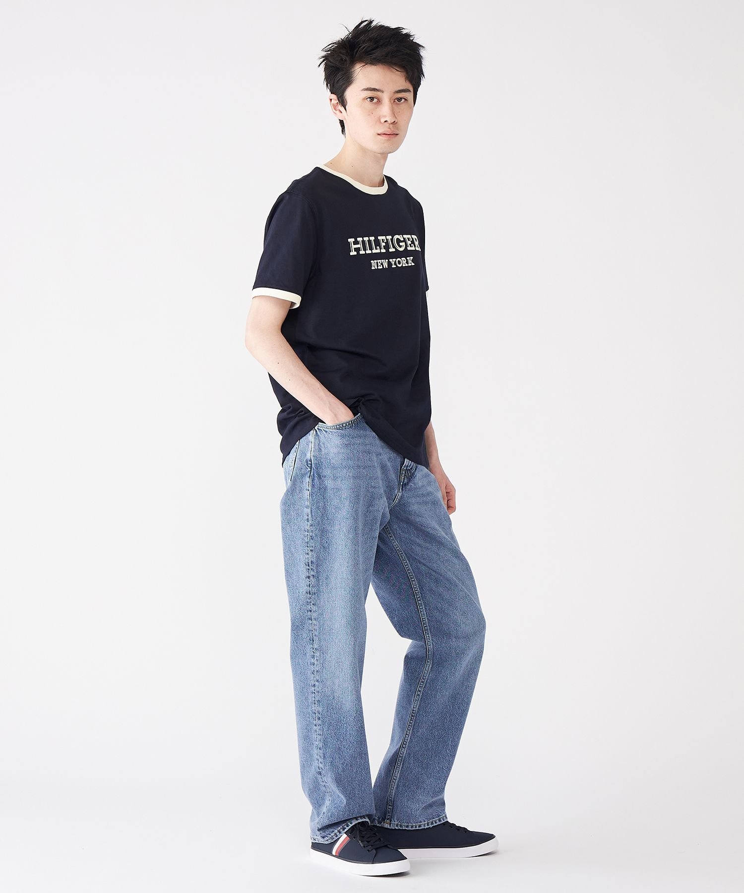 Свободные зауженные джинсы TOMMY HILFIGER, Blue 1A7