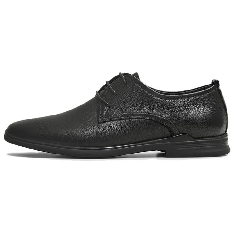 

Повседневные кожаные туфли мужские низкие, однотонные TATA, Black