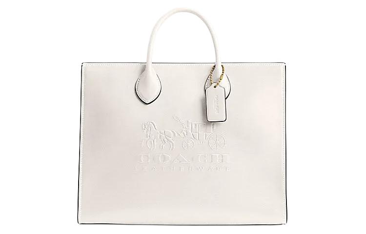 

Сумка-тоут Ace из телячьей кожи, шоппер, сумка через плечо, кроссбоди, дамская сумка Tubas белого цвета COACH