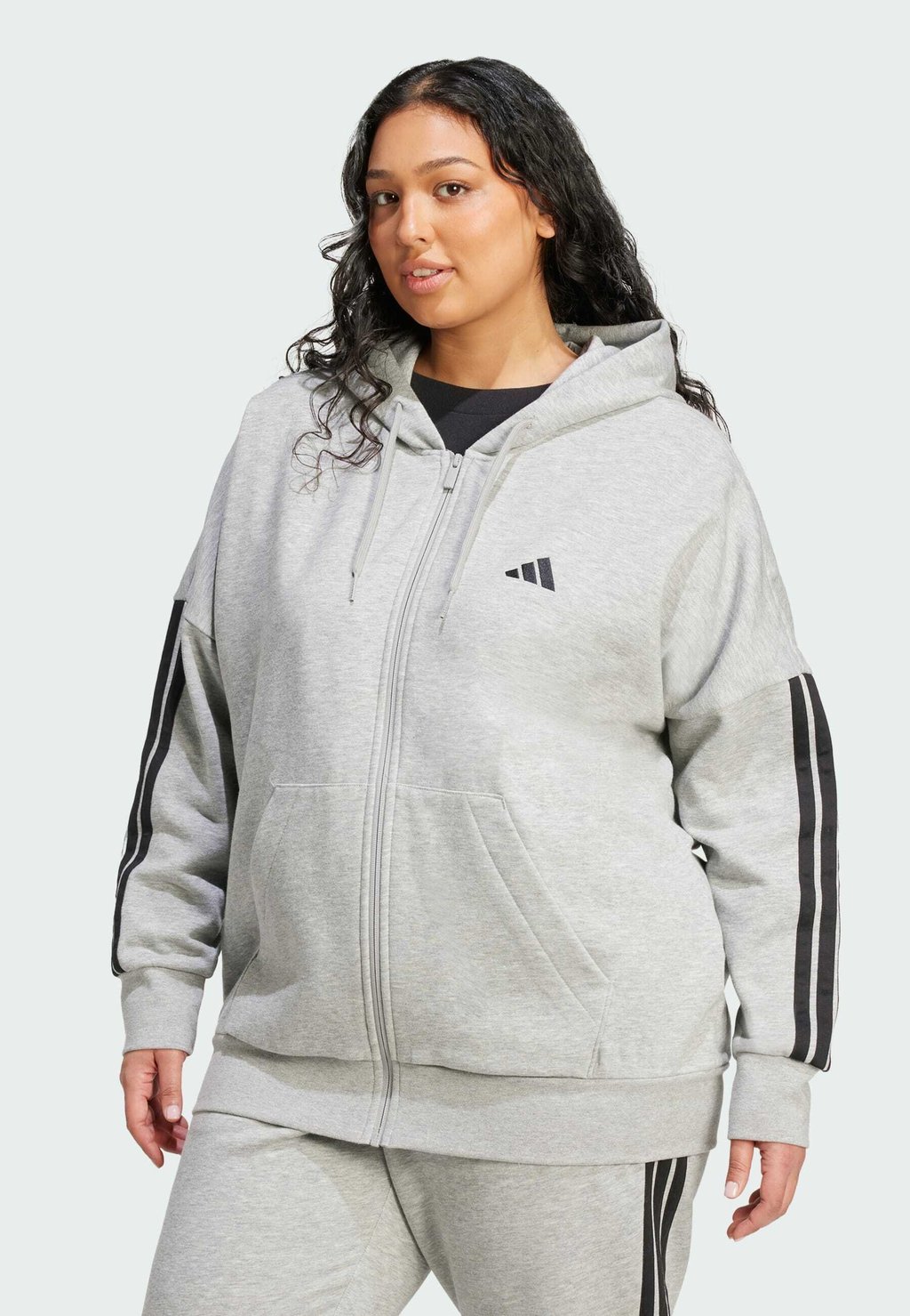

Толстовка на молнии Adidas Sportswear, серый