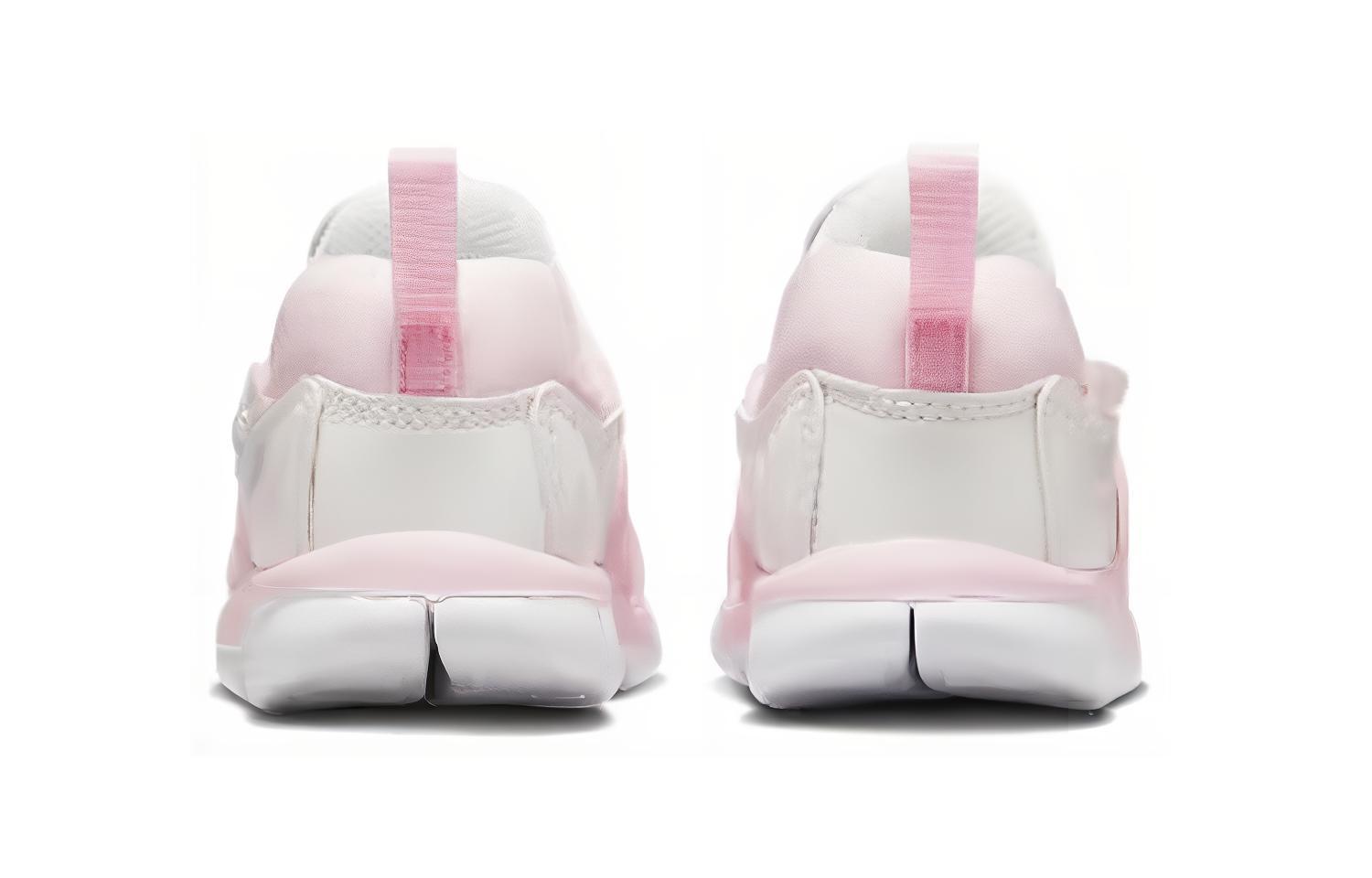 Nike Dynamo Free Устойчивые к истиранию Дышащие Низкие Кроссовки для малышей Белый Розовый — фото 4