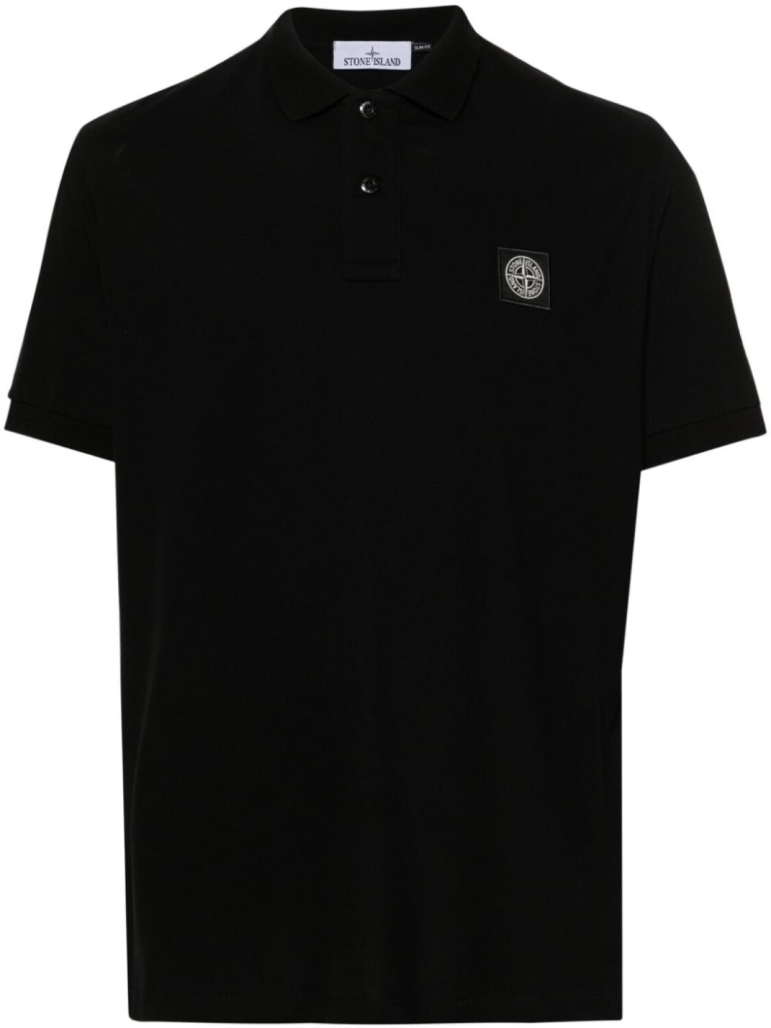 

Stone Island рубашка поло с нашивкой Compass, черный
