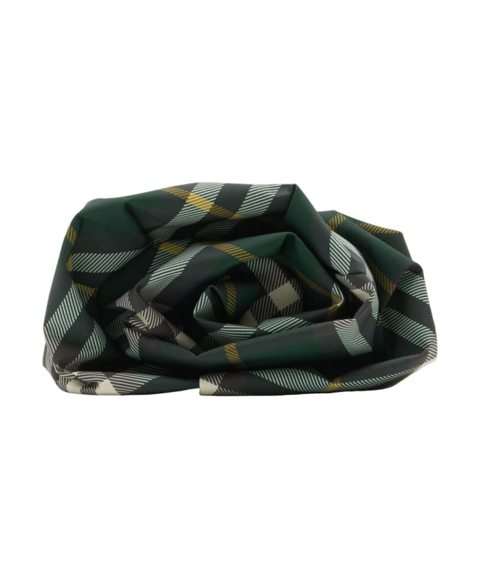 

Клетчатая сумка с рюшами Burberry, зеленый