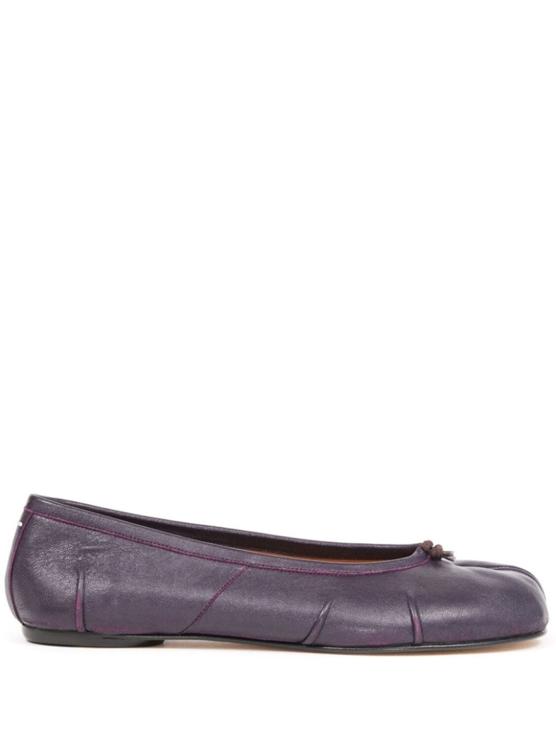 

Maison Margiela туфли-балетки Tabi из кожи, фиолетовый