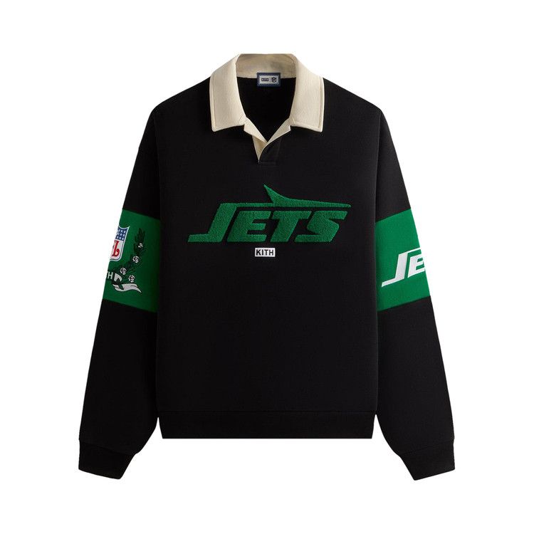 

Пуловер Kith &, 47 for the NFL: Jets Nelson Collared Pullover, Black