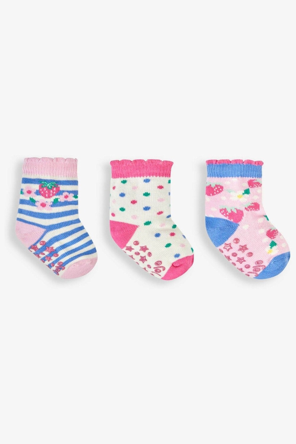 

Комплект из 3 пар носков JoJo Maman Bébé с клубничным мотивом Jojo Maman Bébé, розовый