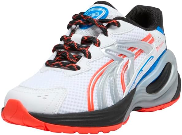 Детские кроссовки Puma Unisex-Child Inverse (для малышей и детей постарше), белый/черный/красный/синий — фото 2